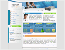 Tablet Screenshot of hostizer.com